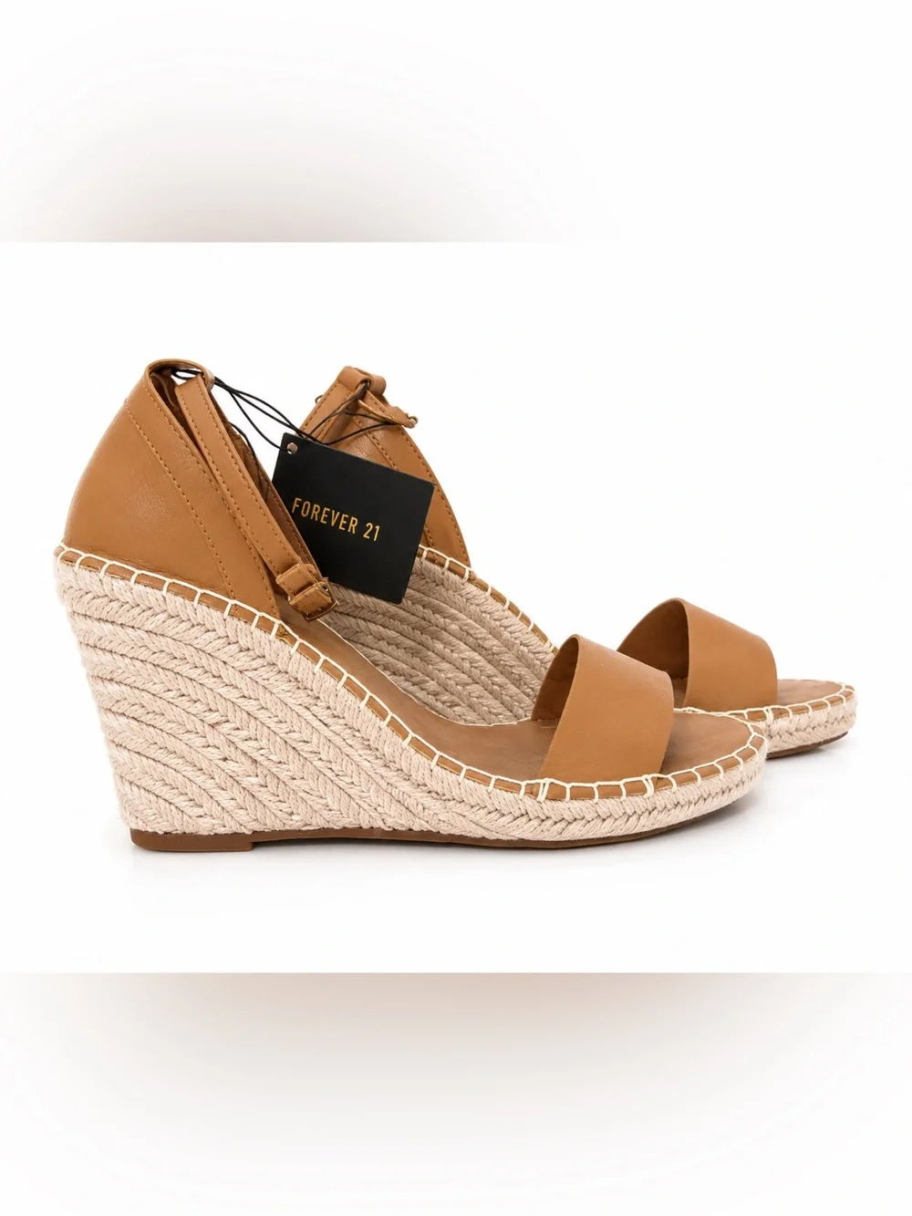 Forever 21 Tan Espadrille Wedges